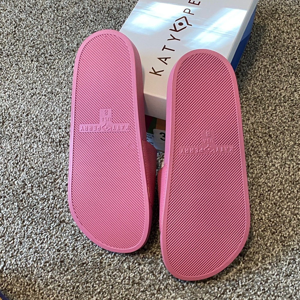 Katy Perry Collections Pink Sandals with Gold Shell - Picture 8 of 8